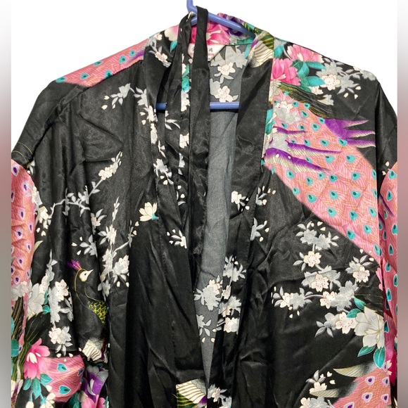 Jin Hon Kimono Coverup Robe Sz L - Picture 9 of 10